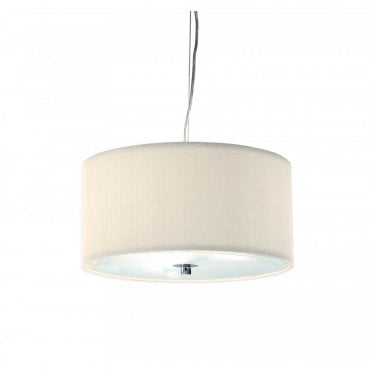 ZARAGOZA - Small Cream Ceiling Shade For High Ceilings (40Cms)