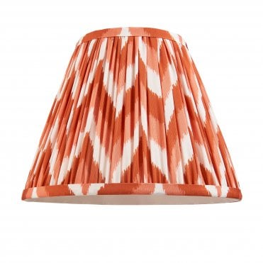 Zigzag 25cm Tapered Shade - Apricot Orange