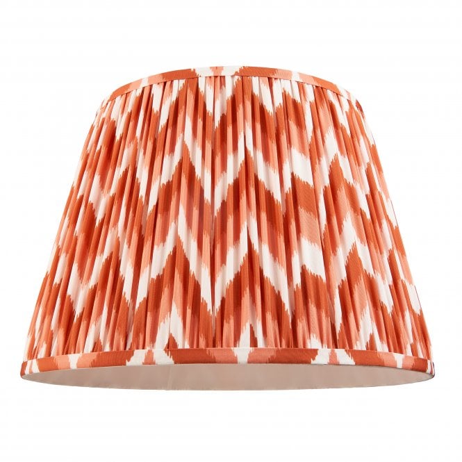 Zigzag 40cm Tapered Shade - Apricot Orange